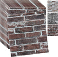 20PCS 3D Wall Panels Peel and Stick 3D Brick Wallpaper Peel and Stick Faux by YLLYLL