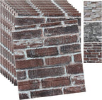 20PCS 3D Wall Panels Peel and Stick 3D Brick Wallpaper Peel and Stick Faux by YLLYLL