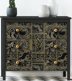 Erfoni Black and Gold Wallpaper Vintage Peel and Stick Wallpaper Special - Image 3