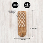 Indian Shelf 10 LB Decorative Wood Adhesive Wall Hooks–Boho Peel and Stick Hooks - Image 4