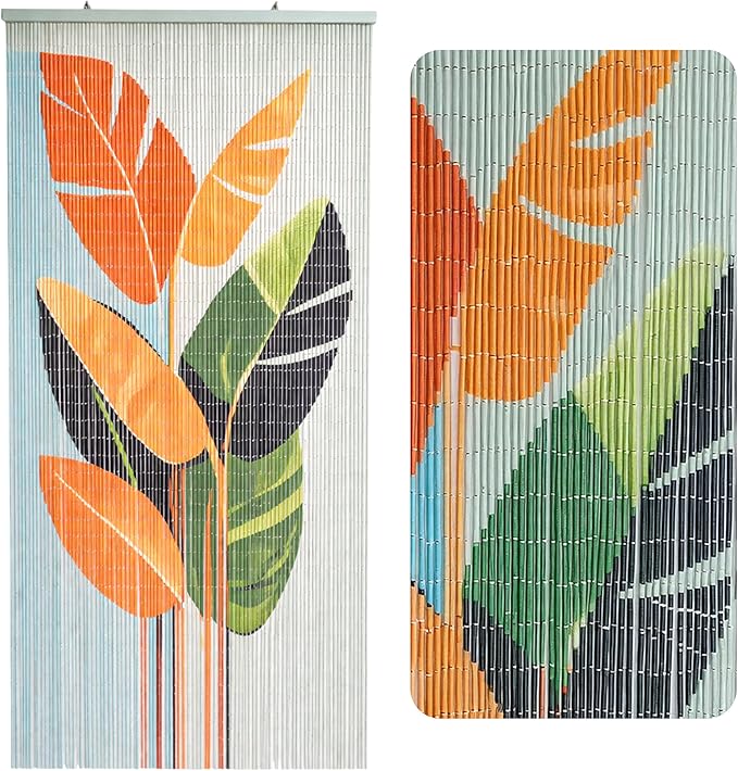 Vietbud Décor Tropical Leaves Beaded Curtains by VIETBUDDECOR