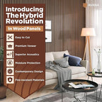 Avana Acoustic Wood Wall Panels – 93.2x11.25 Inch Panels – Fits 94x12 Layout – - Image 2