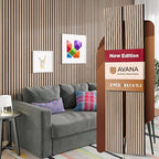 Avana Acoustic Wood Wall Panels – 93.2x11.25 Inch Panels – Fits 94x12 Layout – by AvanaHome