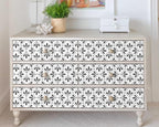 FLFK Wallpaper Border Black and White Patterns Peel and Stick Wall Border Self - Image 3
