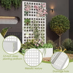 Metal Planter Box with Trellis, Planter Box Trellis with Privacy Screen and - Image 3