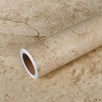 VEELIKE Wide Size 32''x354'' Aged Tan Concrete Wallpaper Peel and Stick - Image 7