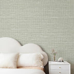 JiffDiff Grasscloth Wallpaper Peel and Stick Cream Grassweave Peel & Stick - Image 4