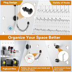 Peg Board, 6 Pack 16'' x 12'' White Pegboard Panels - Image 6