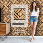 WoveN SounD Artisan Acoustic Wall Panels, 16 Pack 12x12 Inch, PVC Wood Grain - Image 2