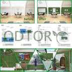 ODTORY Artificial Boxwood Roll Panels:40 X 120 in UV-Anti Artificial Ivy - Image 7