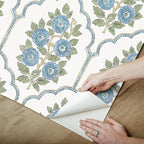 NuWallpaper x Society Social Floral Bazaar Green and Blue Peel and Stick - Image 5