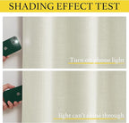 NICETOWN Natural Linen Room Darkening Curtain Valances for, Grommet Faux Linen - Image 2