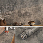 Livelynine 15.8x197 Concrete Limewash Peel and Stick Dorm Wallpaper Removable - Image 8