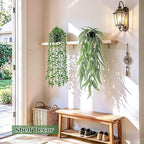Der Rose 4Pcs Fake Plants Hanging Artificial Ivy Vine Faux Eucalyptus Hanging - Image 6