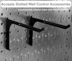 Wall Control Pegboard 32in x 16in Blue Metal Pegboard Tool Board Panel - Image 3