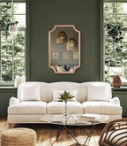 WallBeyond 24" x 36" Full Scalloped Corners Arch Rectangle Wall Mirror - Image 2