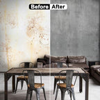 WADILE Dark Gray Concrete Wallpaper 15.7 in * 354 in, Cement Contact Paper 3D - Image 3