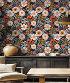 HAOKHOME Boho Peel and Stick Wallpaper Floral Wall Paper Removable - Image 5
