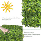 ODTORY Artificial Plant Wall Roll: 40X120 in UV-Anti Ivy Privacy Fence Screen - Image 7
