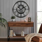 CLXEAST 21 Inch Modern Moving Gears Wall Clock - Image 7