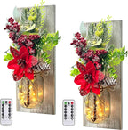 Mason Jars Sconce Decor Rustic Wall Sconces Handmade Wall Art Hanging Design by HOMECOR