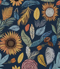 Blue Wallpaper Peel and Stick, Vintage Boho Floral Contact Paper, 17.5" x by Laatse