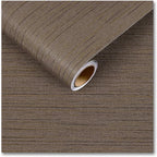 CRE8TIVE Wide 24"x118" Dark Brown Grasscloth Peel and Stick Wallpaper Fabric by CRE8TIVE