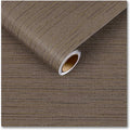 CRE8TIVE Large Size 24"x354" Grasscloth Textured Dark Brown Peel and Stick by CRE8TIVE