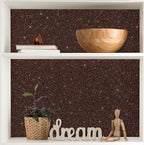 CRE8TIVE 8"x354" Glitter Wallpaper Dark Brown Peel and Stick Wallpaper Border - Image 2