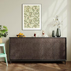 Abyssaly Brown Peel and Stick Wallpaper Vintage Embossed Floral Contact Paper - Image 3