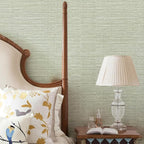 HueBurst Grasscloth Peel and Stick Wallpaper 17.3" x 60" Renter Friendly - Image 5