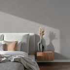Guvana Grasscloth Peel and Stick Wallpaper Grey Textured Contact Paper Modern - Image 3
