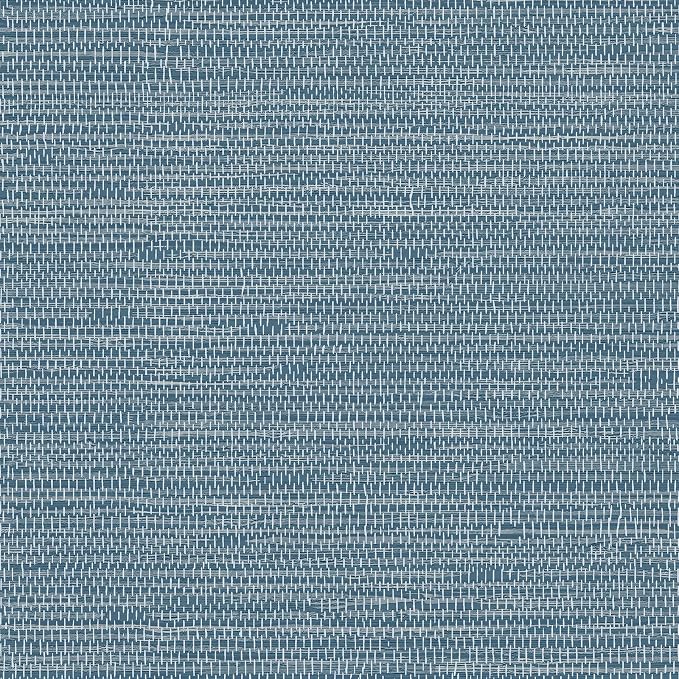 JiffDiff Grasscloth Wallpaper Peel and Stick Blue Grassweave Stick on Wallpaper by wallpaper