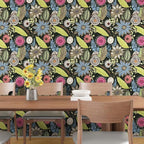 Boho Wallpaper Peel and Stick, Dark Green Vintage Floral Contact Paper - Image 5