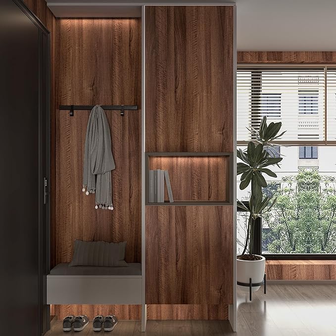 Large Walnut Wood Contact Paper Peel and Stick Wood Grain Wallpaper Removable - Image 4