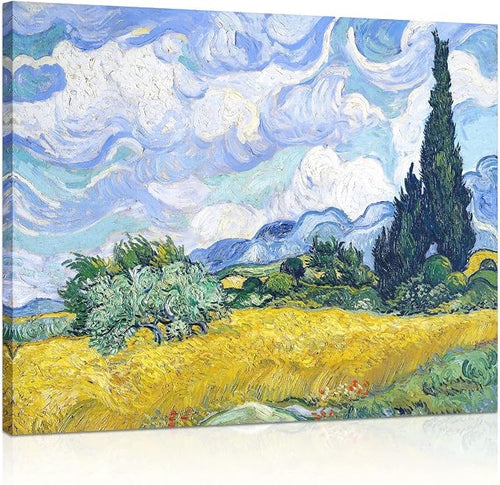 1 KINGO Van Gogh Canvas Wall Art: Wheat Field - Image 2