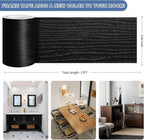 TIANLDD 27 FT Wood Grain Wallpaper Border, Removable Waterproof Mirror Border - Image 3