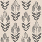 NuWallpaper Folk Tulip Peel and Stick Wallpaper, Textured Removable Wallpaper by NuWallpaper
