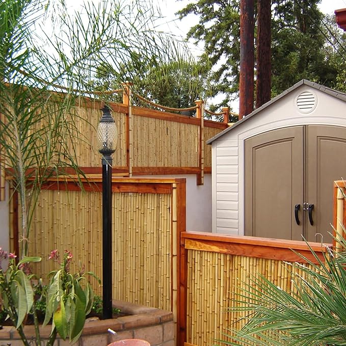 FOREVER BAMBOO Natural Bamboo Fencing Decorative Rolled Fence Panel 0.75 in D x - Image 2