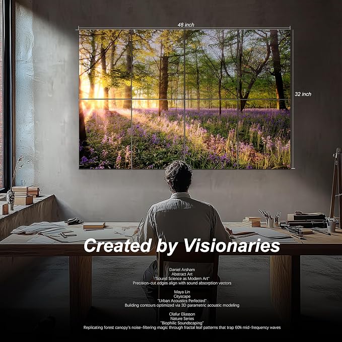 Mollywell Art Acoustic Panels, Sound Proofing, Wall Decoration, Suitable - Image 2