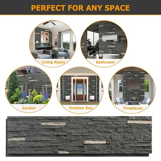 ROOMTEC 6-Packs Faux Stone Wall Covering Panels - Image 6