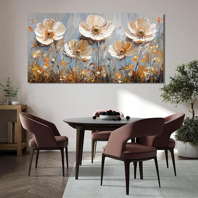 Canvas Wall Art Decor Art Work for Wall Decor Large Vintage Gold Wall Art - Image 3