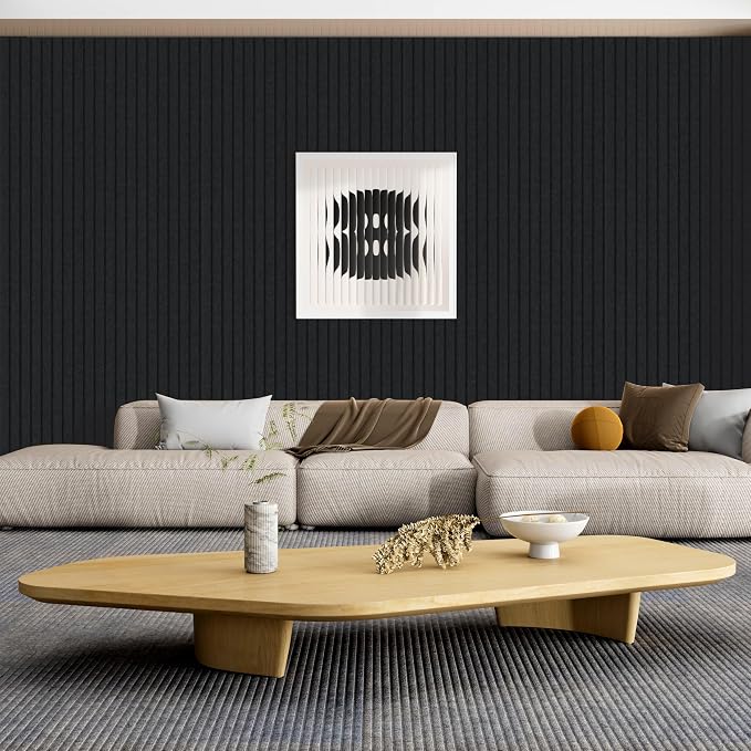 5 Pack Acoustic Panels, 47.2 x 23.6 x 0.35 Inch Sound Proof Panels - Image 6