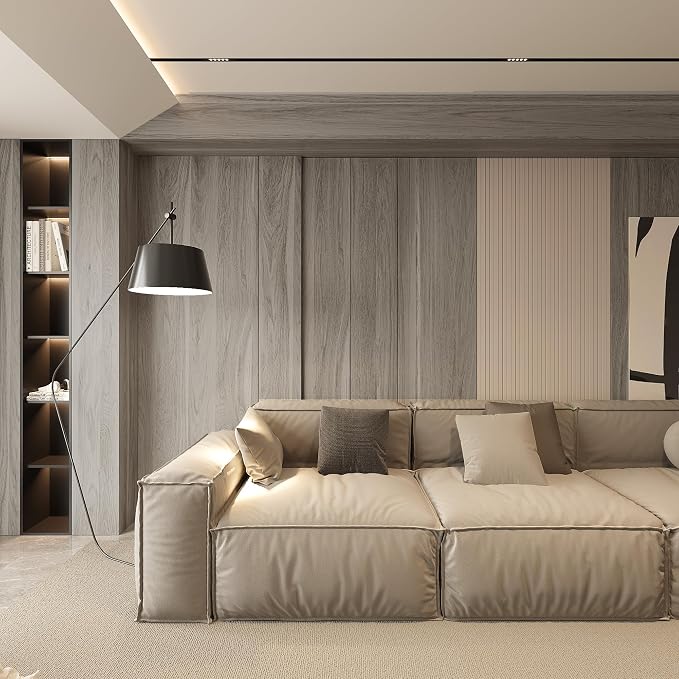 Light Wood Contact Paper for Cabinets Wood Grain Vinyl Wrap Grey Wood Wallpaper - Image 6