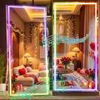 Hasipu 79"x35" LED RGB Bluetooth Full Length Mirror by Whatssuitableisthebest