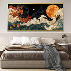 Large Wall Art For Living Room Gold Framed Wall Art Prints Boho Abstract - Image 3