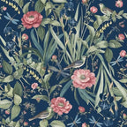 Floral Peel and Stick Wallpaper Bird and Floral Contact Paper 16.9inch x by lenify