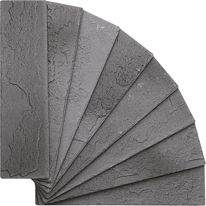100 Vintage Grey Faux Brick Wall Tiles, 3D Thin Brick Veneers - Image 3
