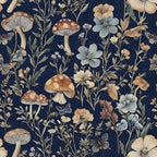 Froluya Mushroom Peel and Stick Wallpaper Dark Floral Contact Paper 16.9" x by Froluya