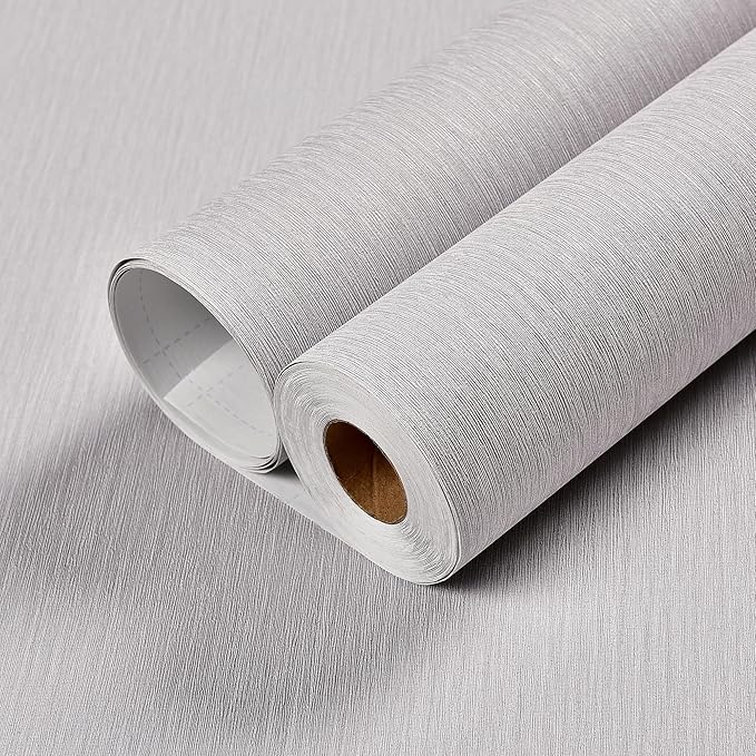 Haimin Grasscloth Wallpaper Peel and Stick 20.9in X 393in Fabric Contact Paper - Image 7